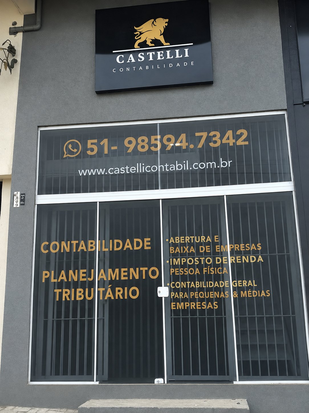 Fachada do escritório Castelli Contabilidade em Alvorada/RS